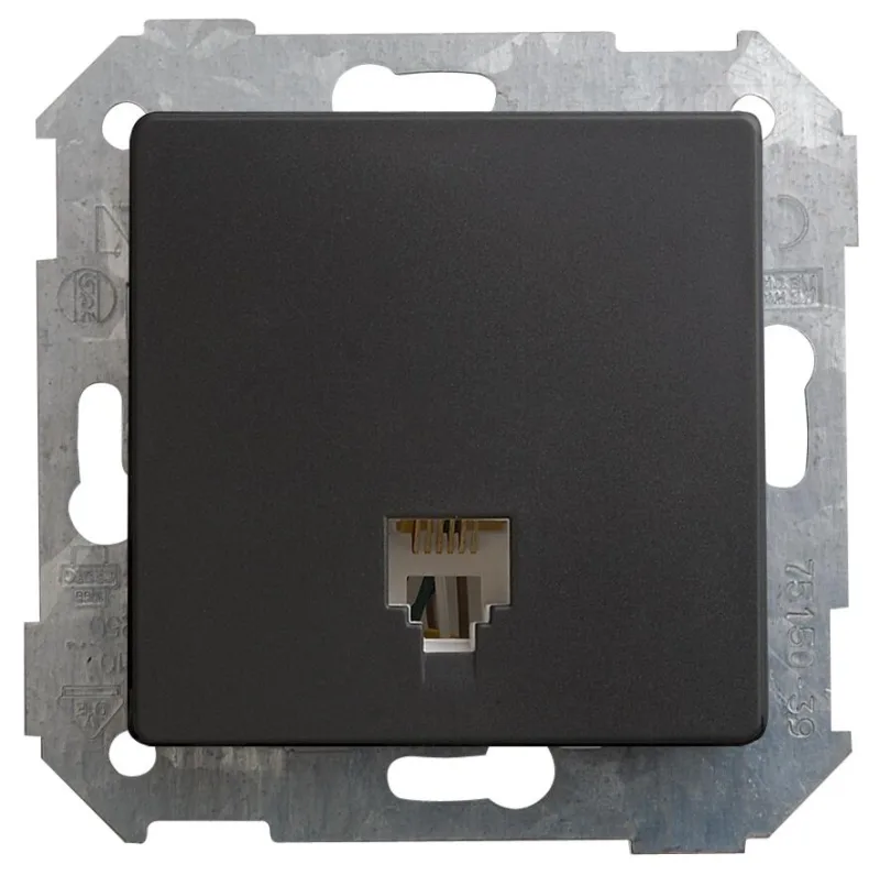 Toma de red simon 82 grafito