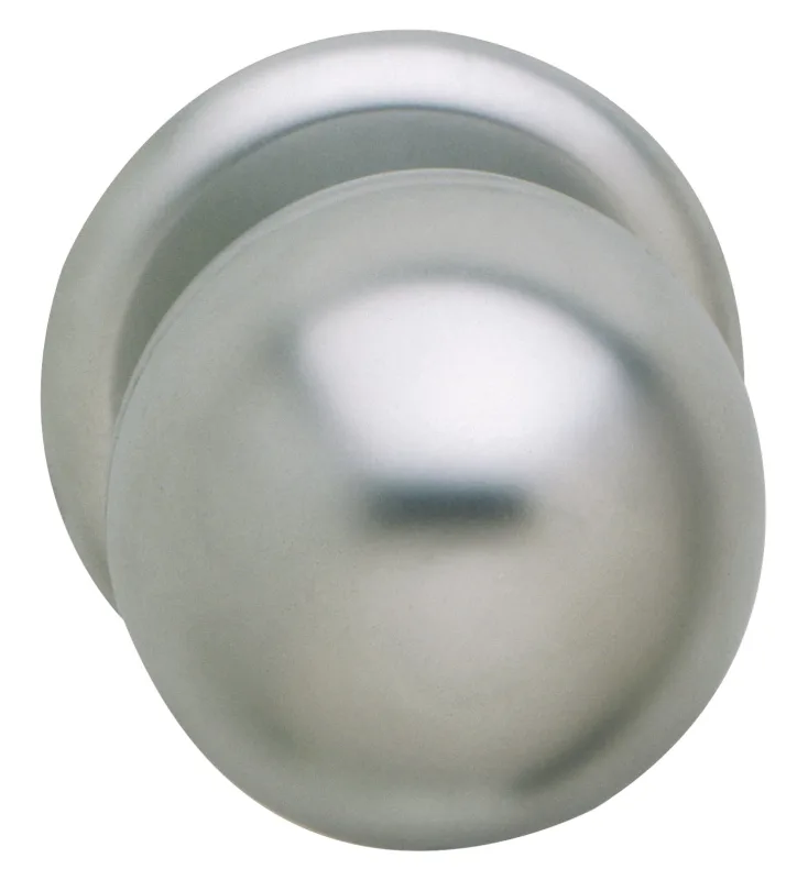 Pomo de puerta de zamak cepillado