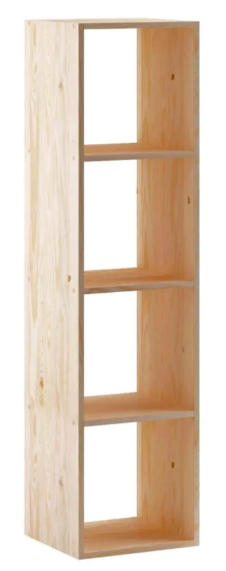 Estantería de madera en kit dinamic de 36,2x140x33 cm y 50 kg max, por balda