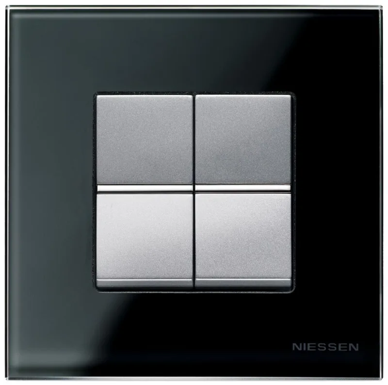 Interruptor doble niessen zenit plata