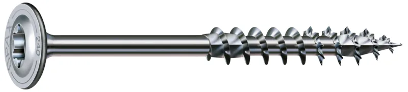 12 tornillo para madera spax t-star+ con cabeza ancha, ø 8 x l. 260 mm