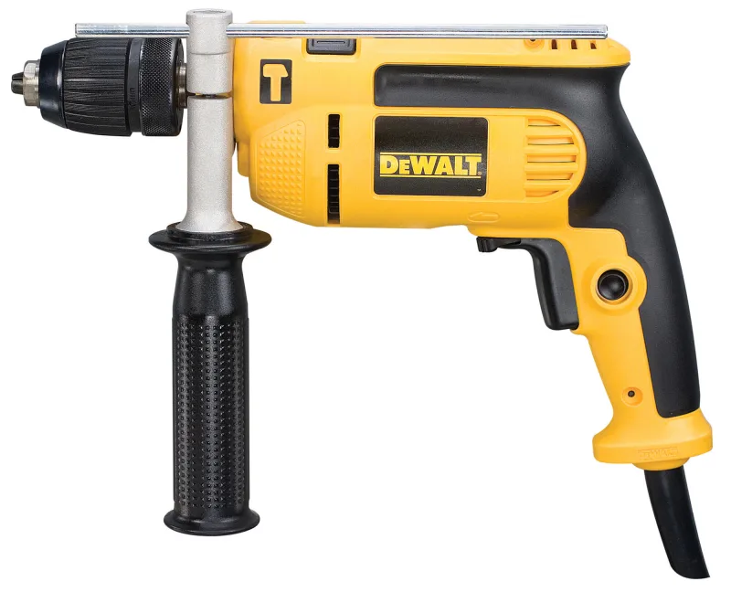 Taladro con cable dewalt 701w con portabrocas sin llave empuñadura lateral tope de profundidad maletín