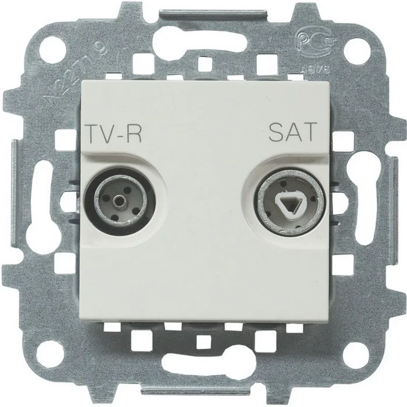 Toma de tv intermedia niessen zenit blanco