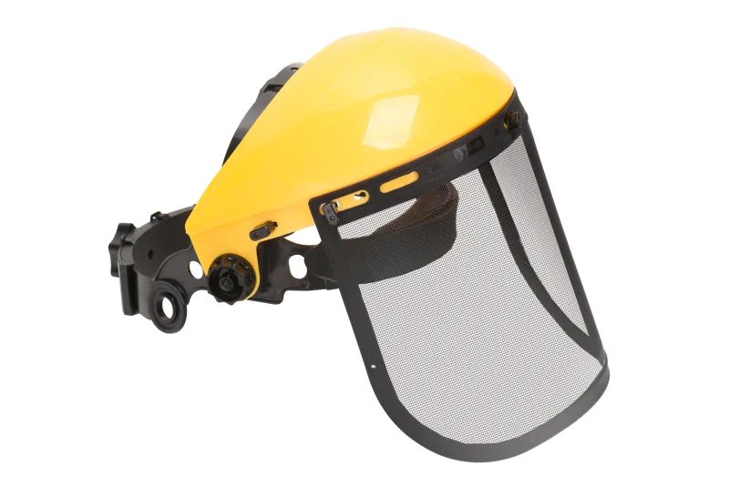 Portavisera y visera de protección enrejada ferko de policarbonato