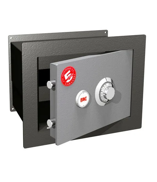 Caja fuerte de empotrar en la pared fac 102m de 37x29x22 cm 11l