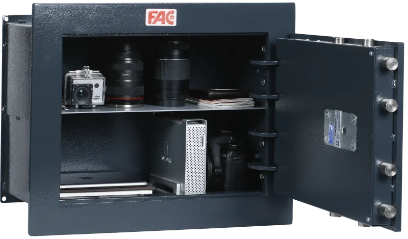 Caja fuerte de empotrar en la pared fac 36003 51.5x41x23 cm