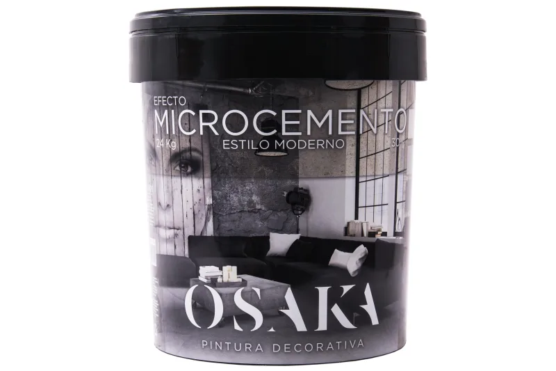 Pintura decorativa con efectos microcemento osaka color oscuro 8 kilos