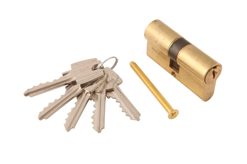 Cilindro perfil europeo (pera) de 30 + 30 mm tesa assa abloy oro