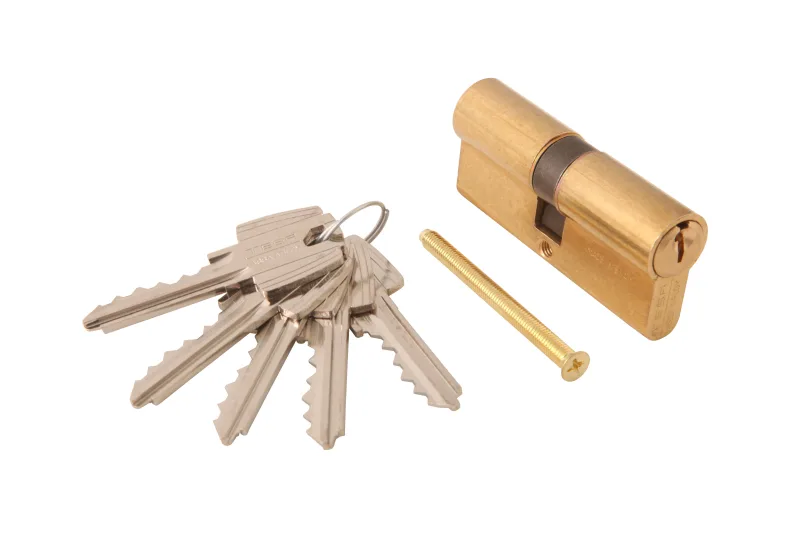 Cilindro perfil europeo (pera) de 35 + 35 mm tesa assa abloy oro
