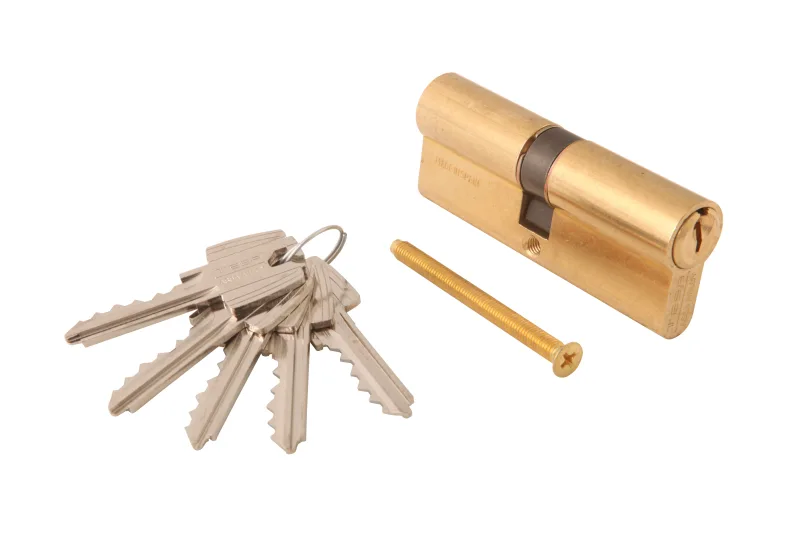 Cilindro perfil europeo (pera) de 40 + 40 mm tesa assa abloy oro