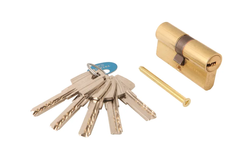 Bombin para cerradura tesa t60 de 30 + 30 mm latonado