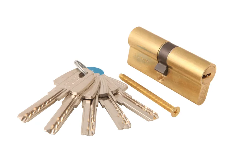 Bombin para cerradura tesa t60 de 35 + 35 mm latonado