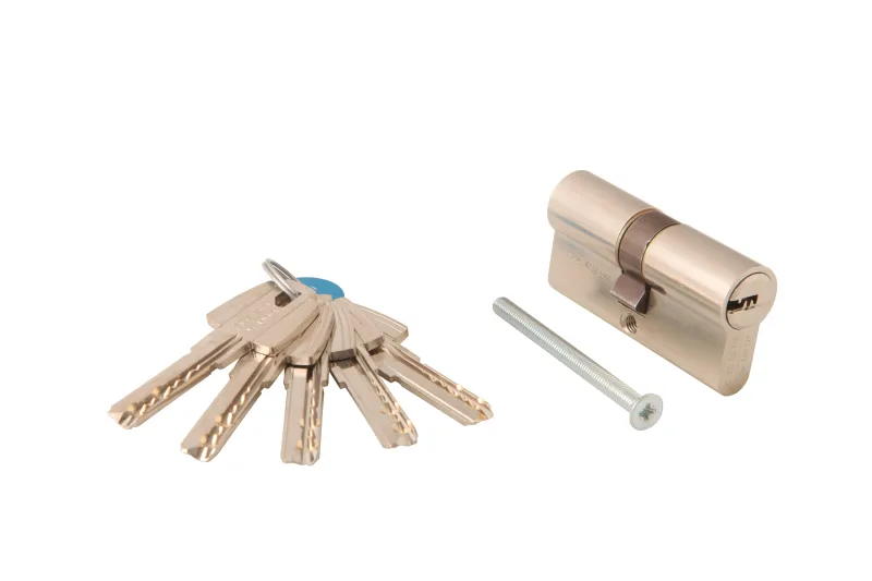 Bombin para cerradura tesa t60 de 30 + 30 mm niquelado