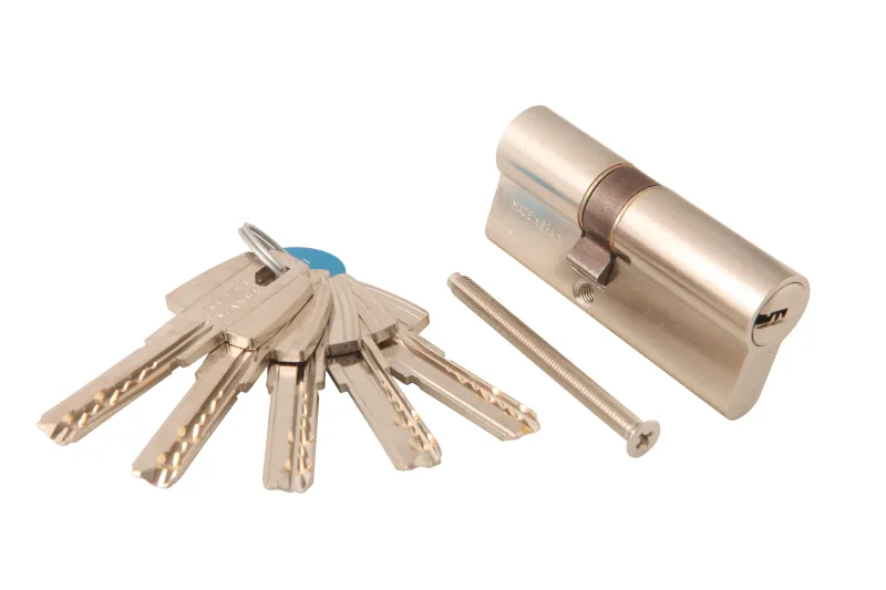 Bombin para cerradura tesa t60 de 30 + 40 mm niquelado