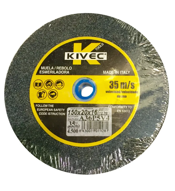 Muela esmeriladora cevik pro de 20 mm y grano de 36