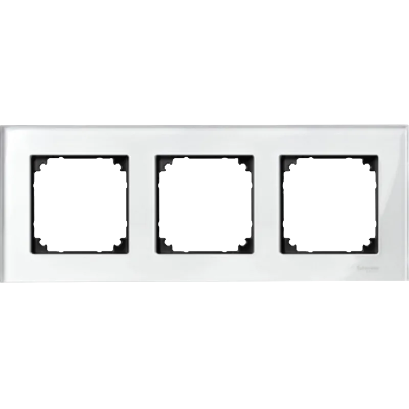 Marco triple system m cristal blanco