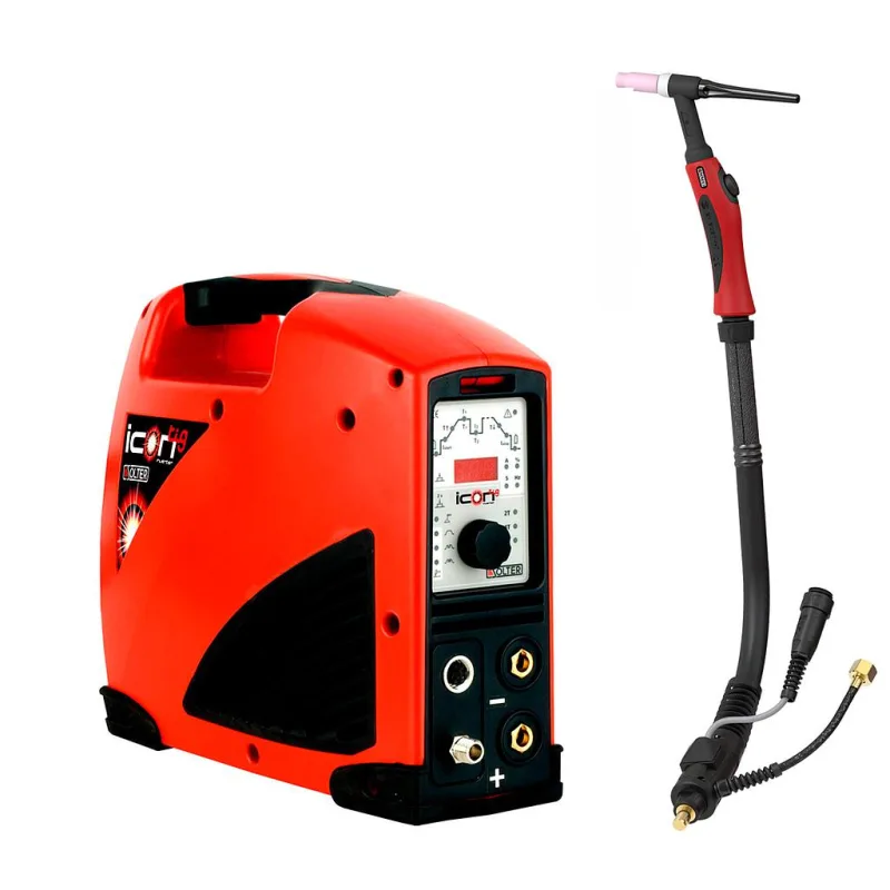 Solter - icontig 1990 hf pulse + antorcha sr-17 4m, equipo inverter de soldadura