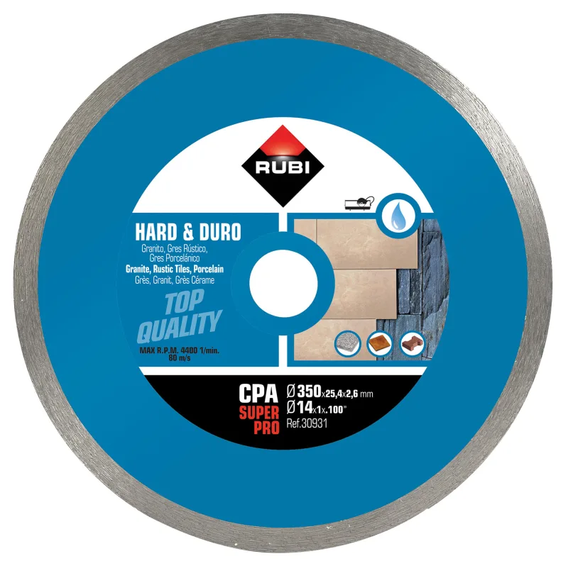 Disco diamante rubi de llanta continua