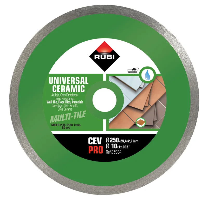 Disco diamante rubi de llanta continua