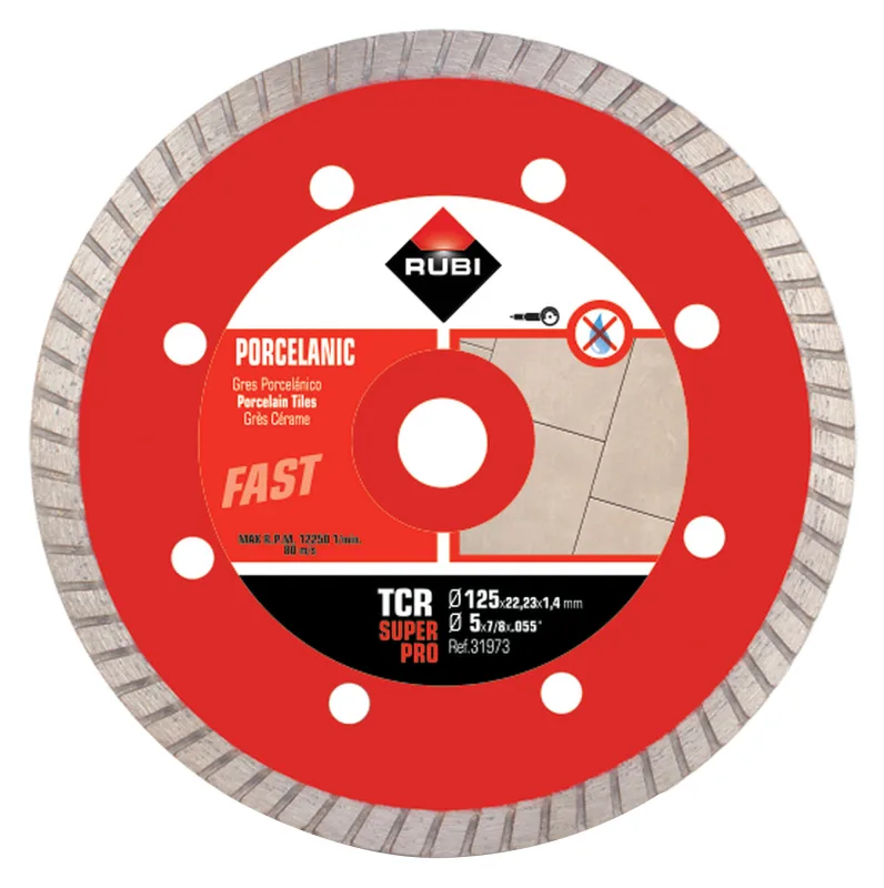 Disco diamante rubi de llanta continua