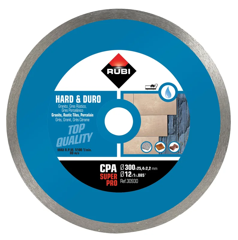 Disco diamante rubi de llanta continua