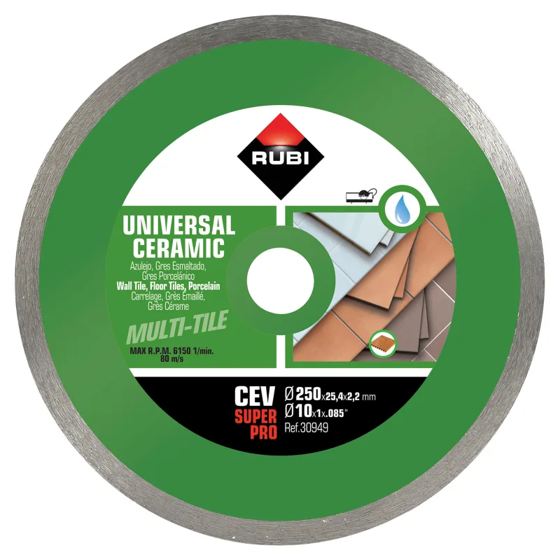 Disco diamante rubi de llanta continua