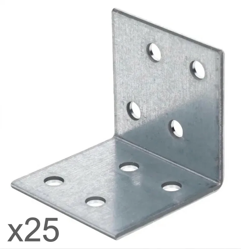 25 escuadras de 40x40x40 mm