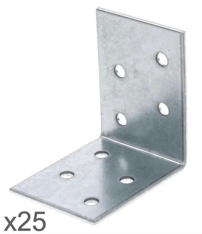 25 escuadras de 50x40x50 mm