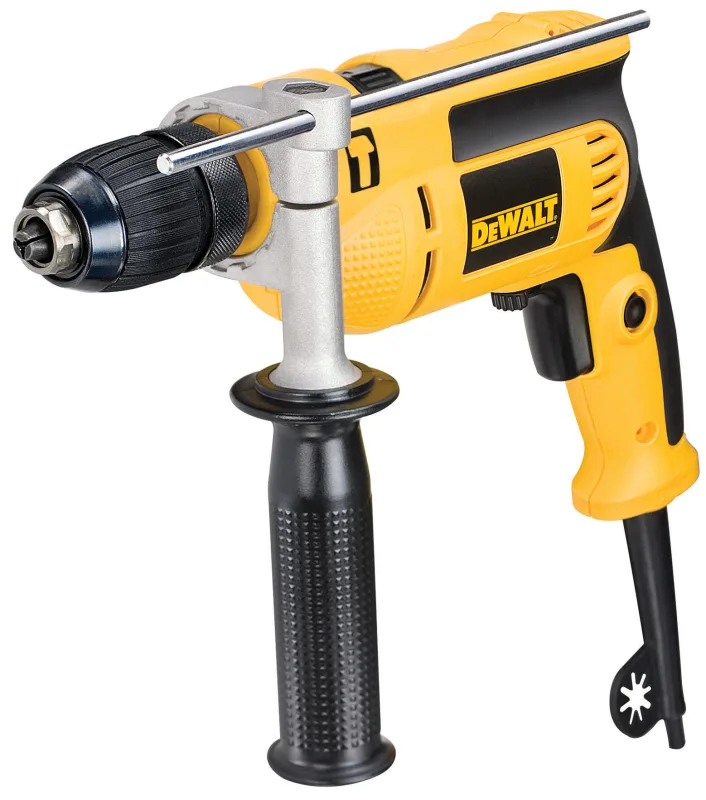 Taladro percutor dewalt 701w con portabrocas sin llave empuñadura lateral tope de profundidad