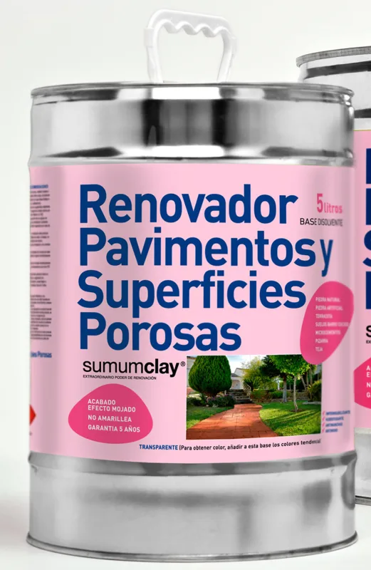 Resina color transparente para garajes, sótanos, terrazas, hormigón sumumclay semi brillante 15l al disolvente