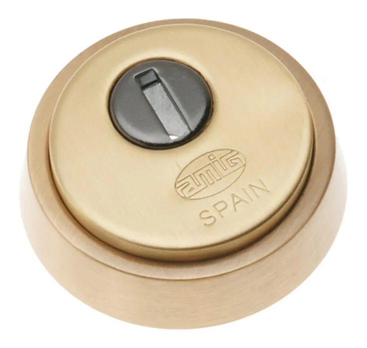 Escudo de seguridad amig latón mate