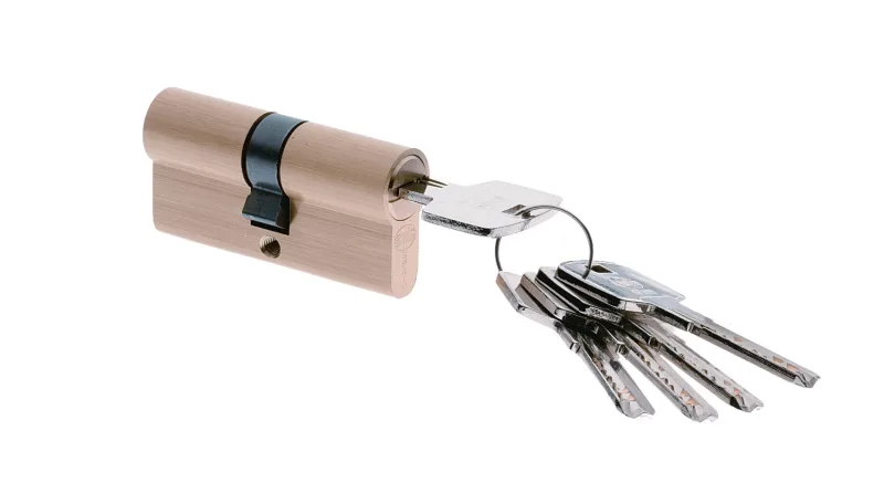 Bombin para cerradura de 30 + 40 mm amig cromado