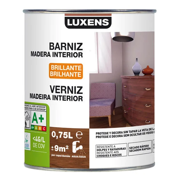 Barniz de interior luxens brillo incoloro 0,75l