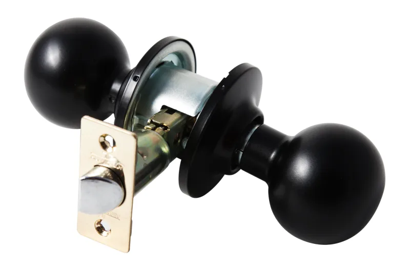 Pomo de puerta con mecanismo para puerta de interior en latón