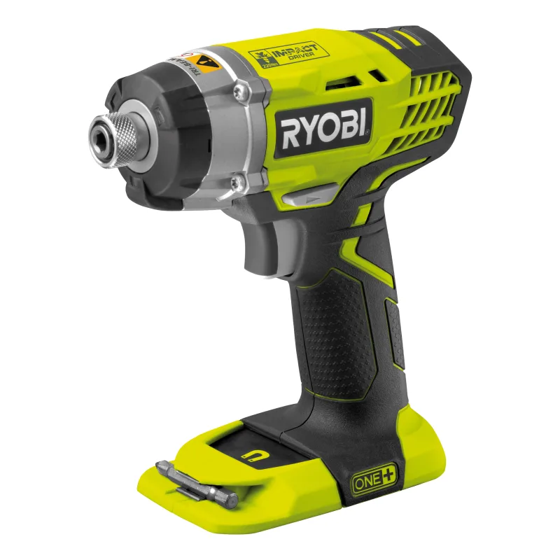 Atornillador de impacto a batería ryobi 18v - sin batería - 1 punta de impacto, 1 adaptador de puntas ⅝ ˝ - rid1801m