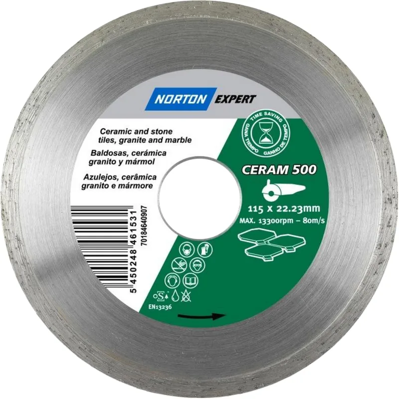 Disco diamante norton de llanta continua