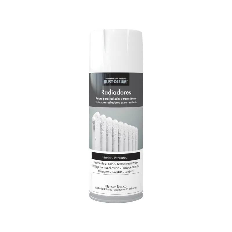 Spray rust-oleum radiadores brillante 400ml blanco