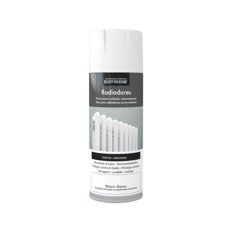 Spray rust-oleum radiadores satinado 400ml blanco