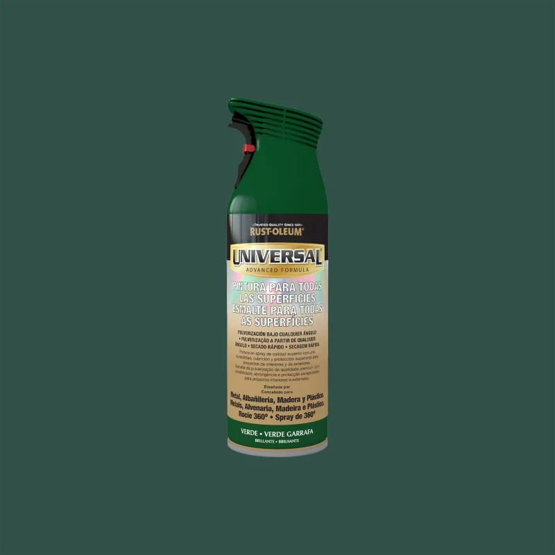 Spray pintura rust-oleum universal brillante 400ml verde