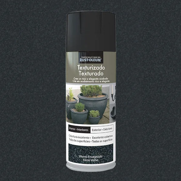Spray pintura rust-oleum efecto textura 400ml hierro envejecido