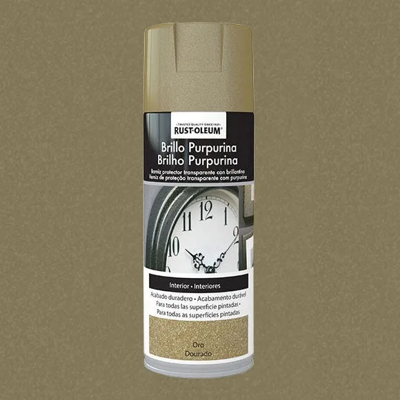Spray pintura rust-oleum brillos purpurina 400ml oro