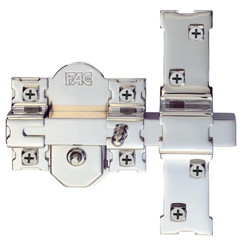 Cerrojo de seguridad fac 301rp/80 llave-botón de 80 mm ancho niquelado