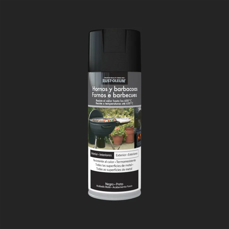 Spray rust-oleum hornos barbacoas 400ml negro