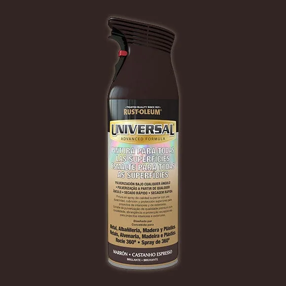 Spray pintura rust-oleum universal brillante 400ml marrón