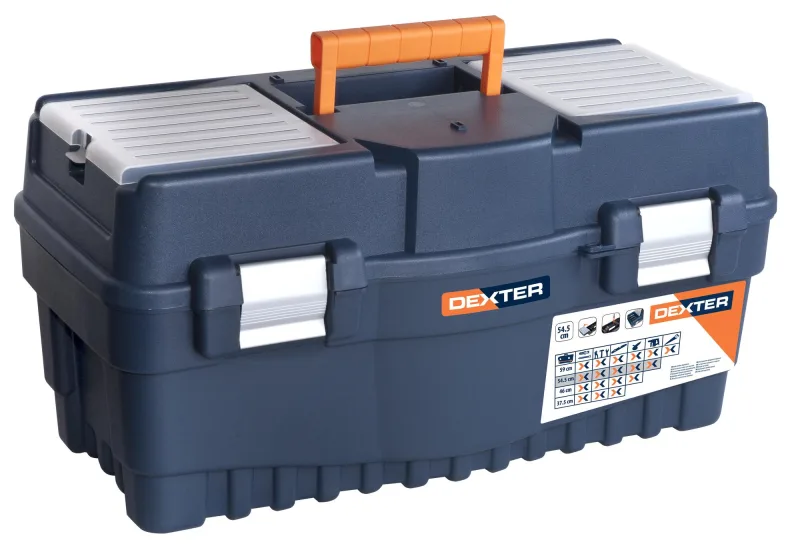 Caja de herramientas dexter con capacidad de 32 litros