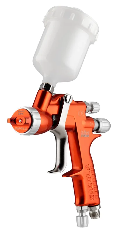 Pistola pintar neumática sagola minixtreme con una presion de 8 bares y 1/4m