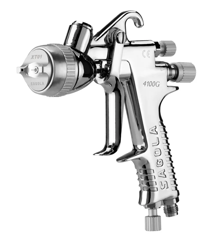 Pistola pintar neumática sagola 4100 xtreme gravedad presion de 8 bares y 1/4m