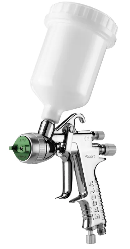 Pistola pintar neumática sagola 4100 xtreme gravedad presion de 8 bares y 1/4m