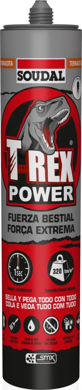 Adhesivo sellador t-rex power 290ml terracota
