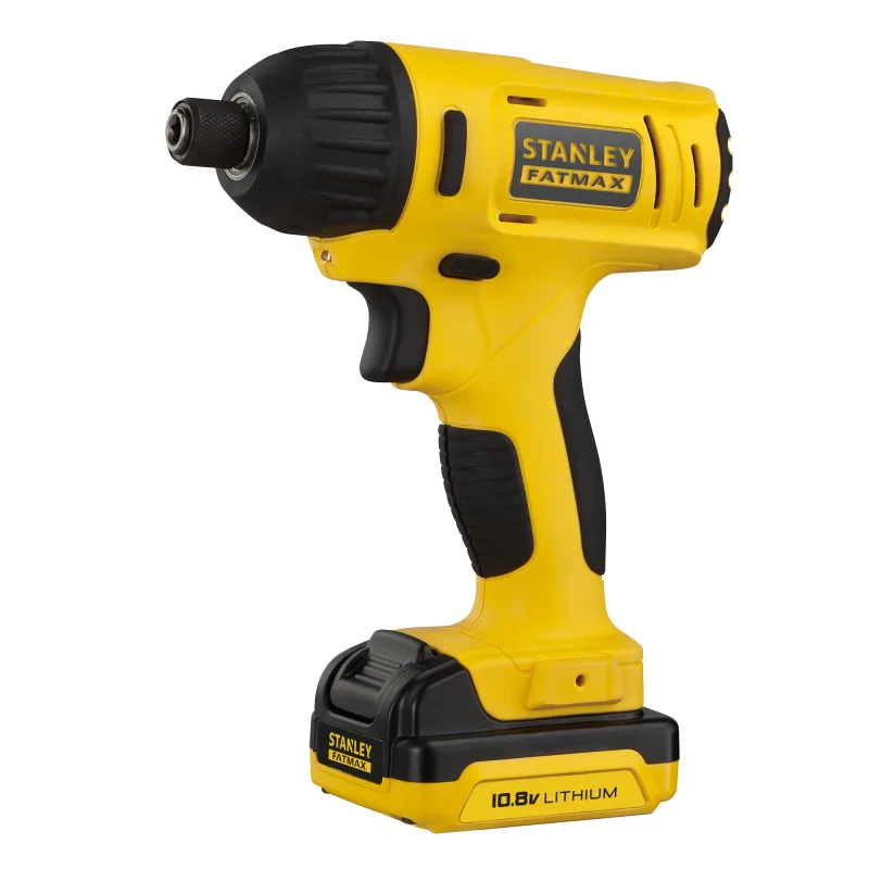 Atornillador de impacto a batería stanley fatmax 10.8v - 2 baterias - incluye 2 baterías li-ion 1,5ah, cargador 1,25a y maletín - fmc041s2-qw